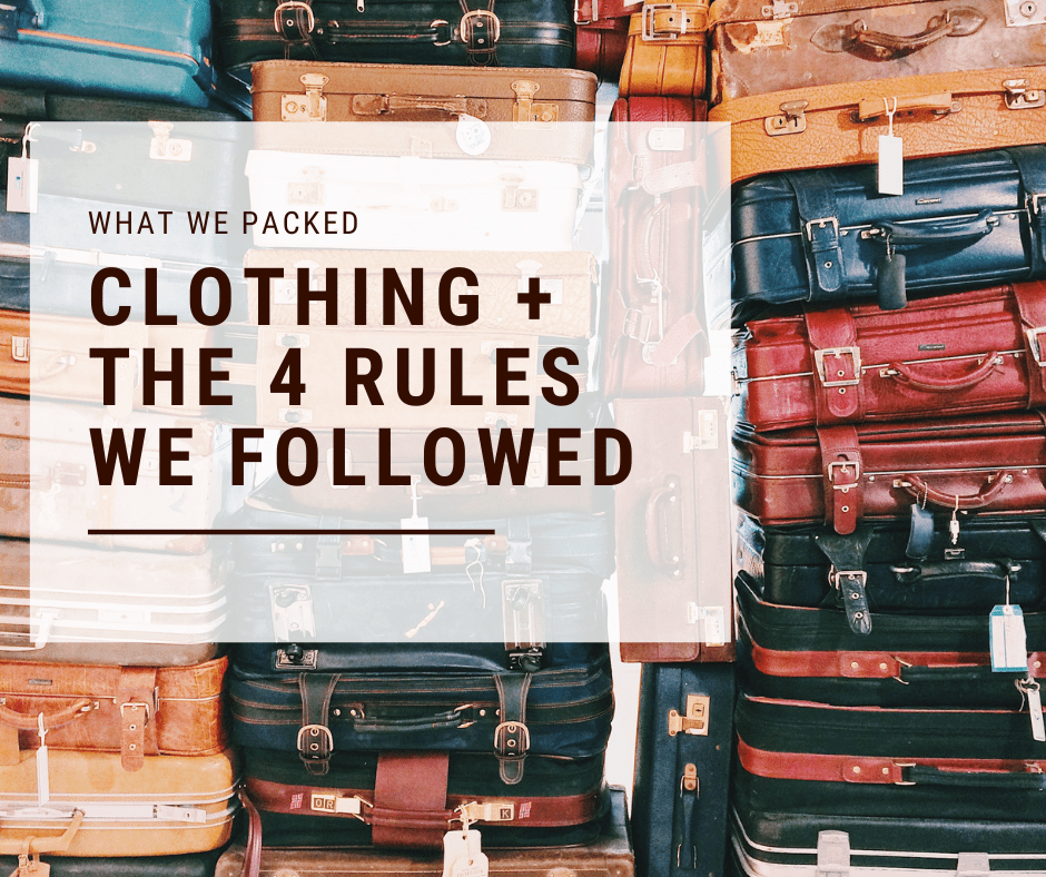 How to Pack for a Long Trip: Clothing Rules Used