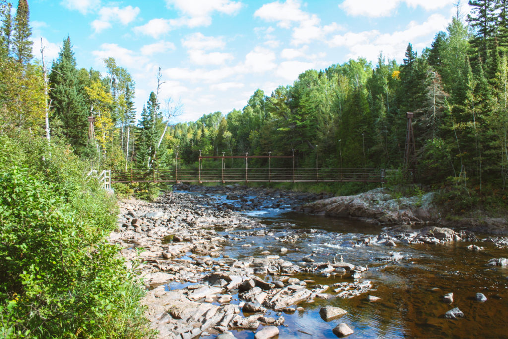 A snapshot of the river at Tettegouche State Park along the scenic drive on Highway 61